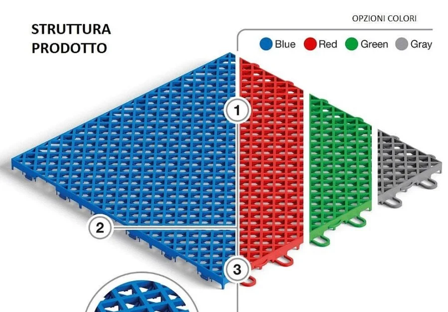 Pavimento modulare sportivo 